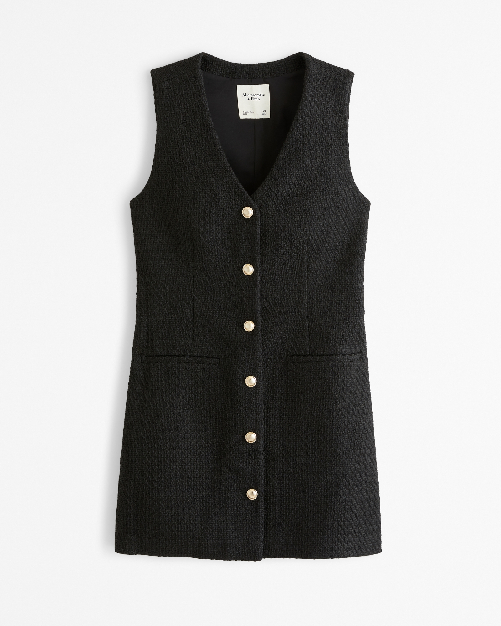 The A&F Mara Tweed Vest Mini Dress