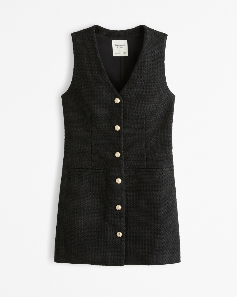 Women's The A&F Mara Tweed Vest Mini Dress | Women's Clearance