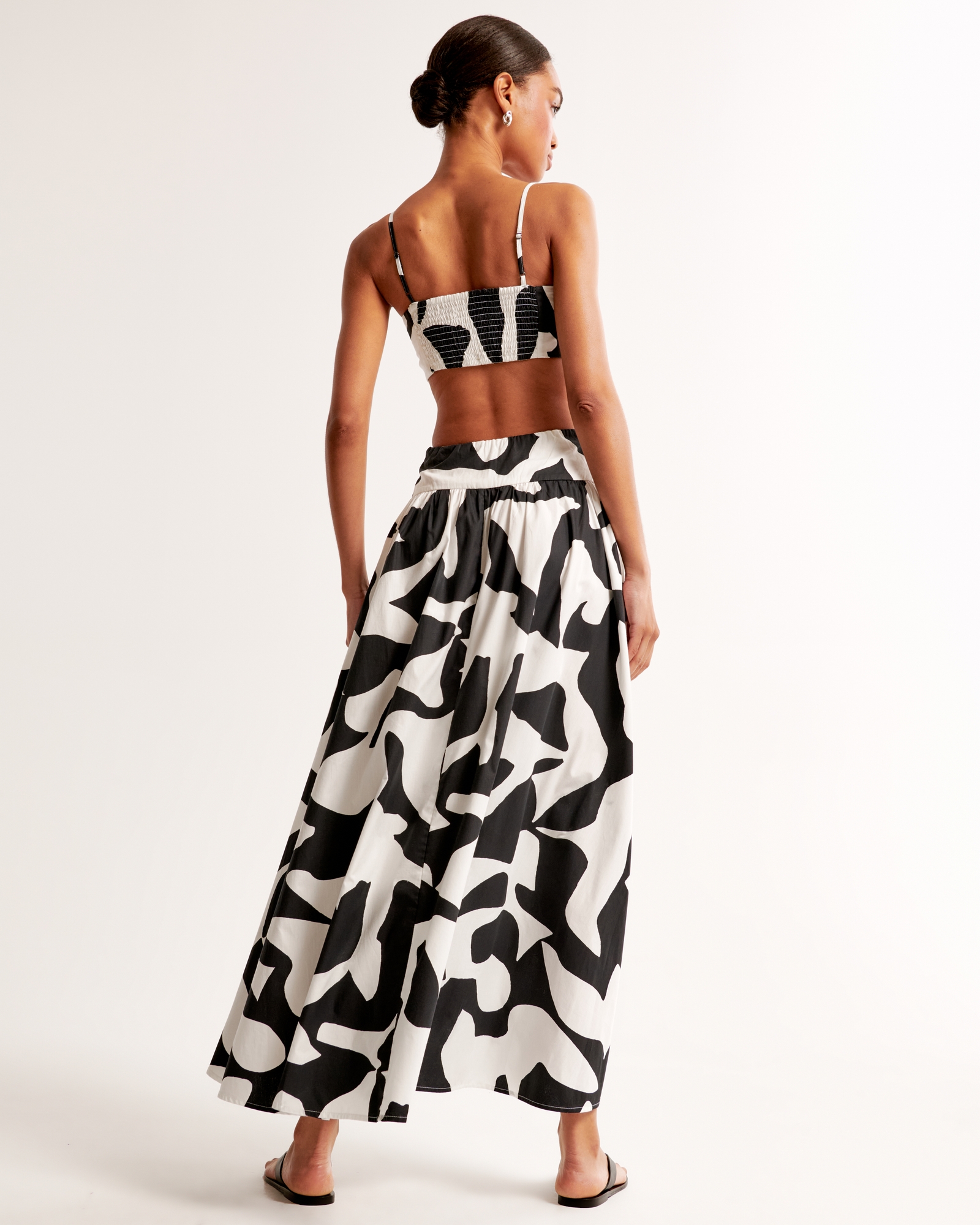 Drop-Waist Cutout Maxi Dress