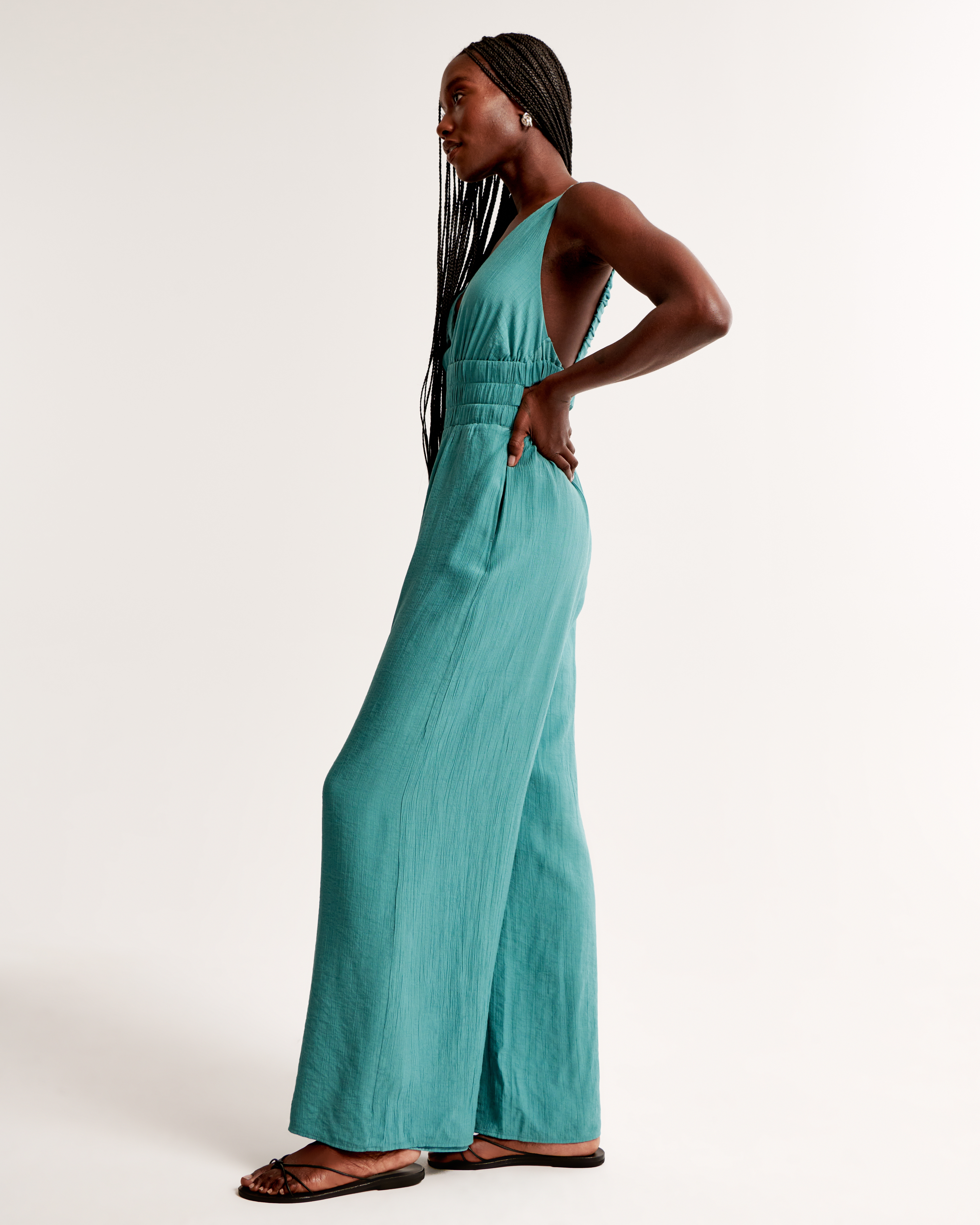 Long strap jumpsuit hotsell