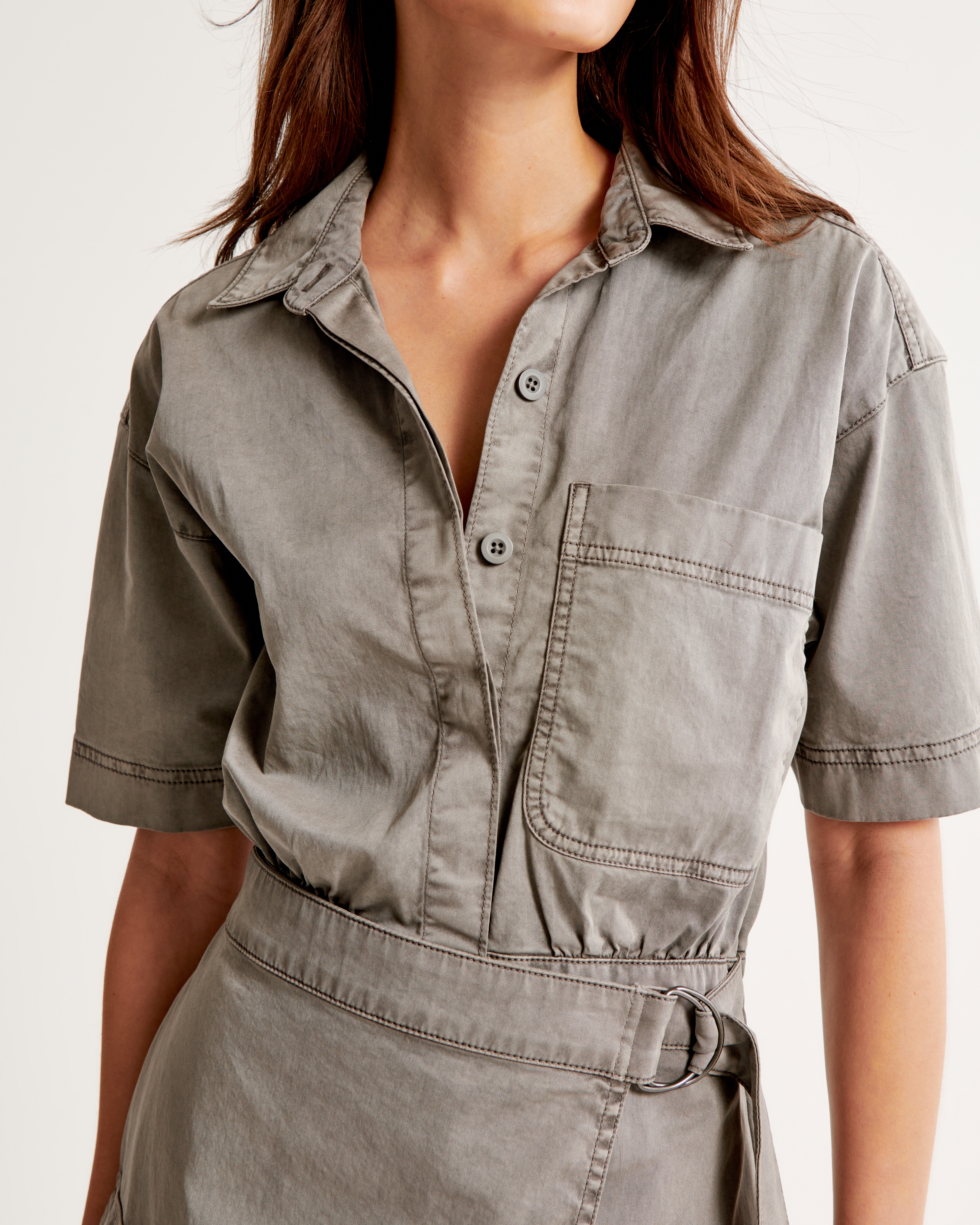 Women's Utility Wrap Mini Dress | Women's Clearance