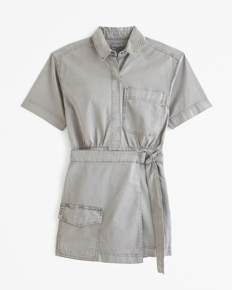 Women's Utility Wrap Mini Dress | Women's Clearance | Abercrombie.com