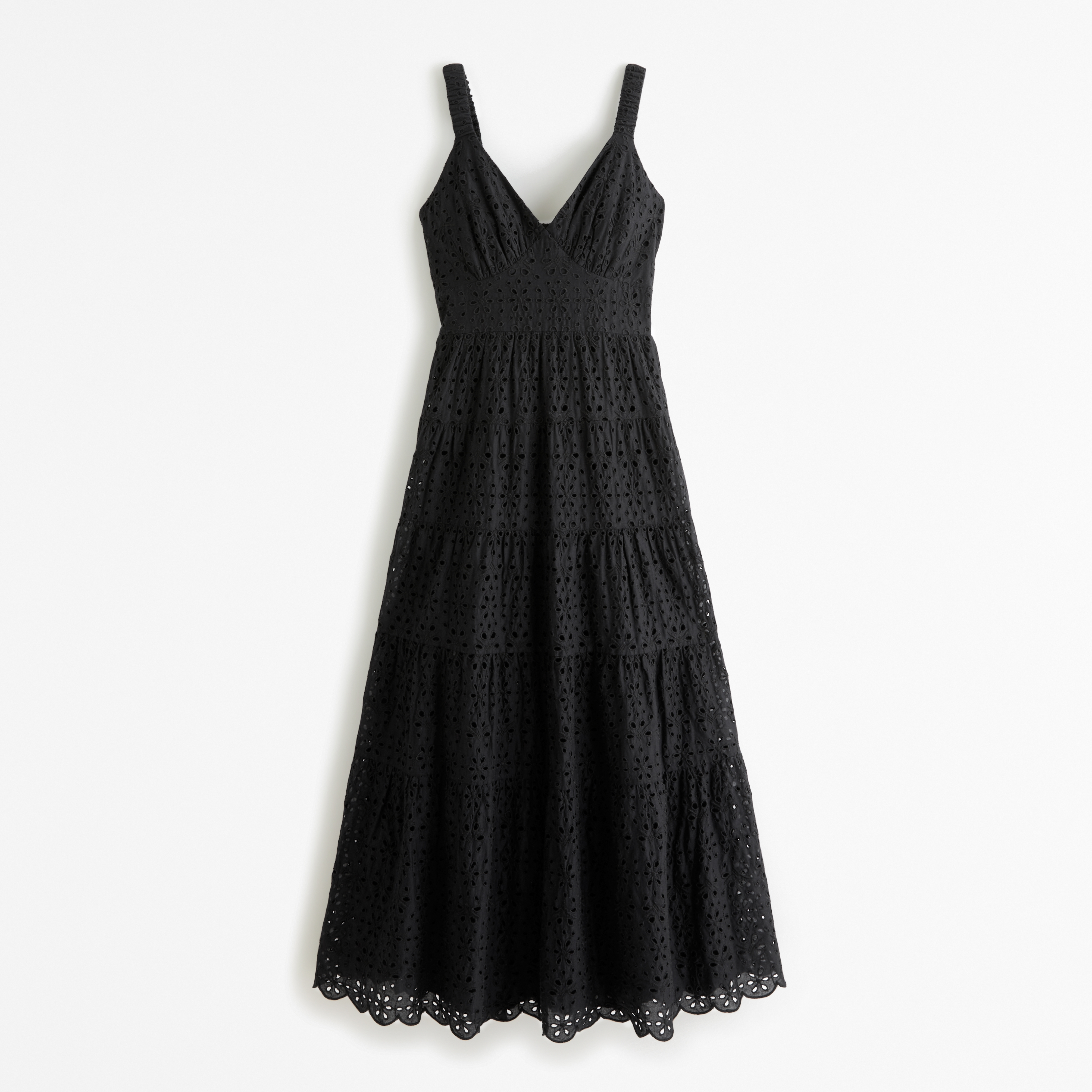 Black eyelet dress best sale