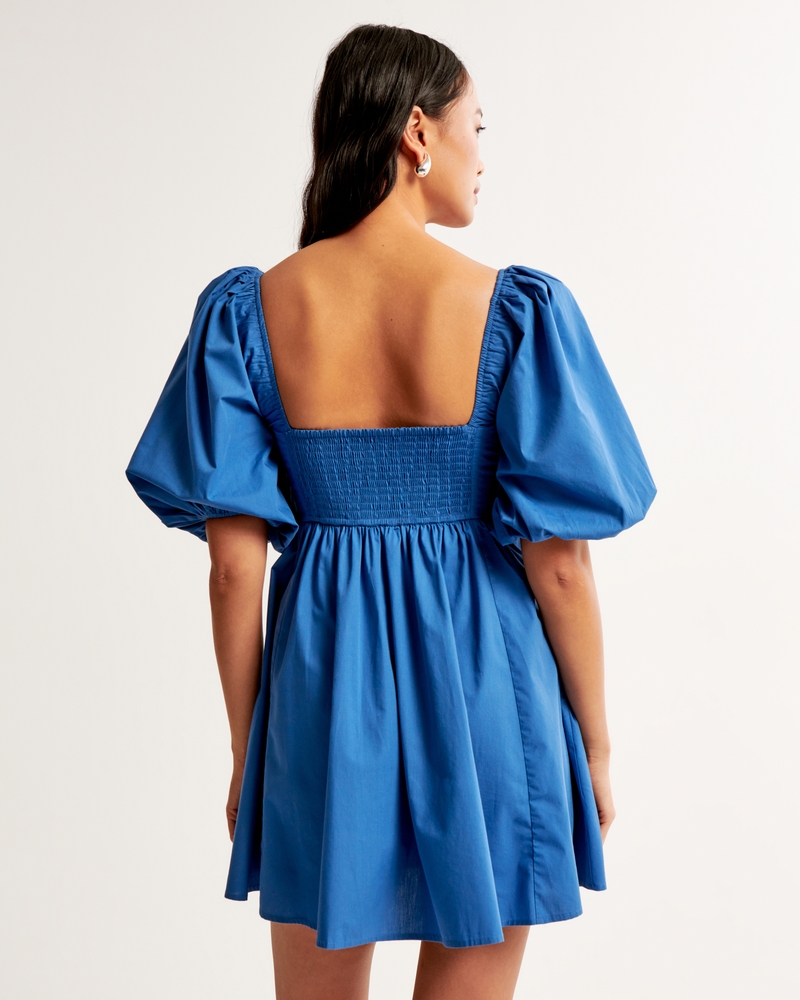 Emerson Poplin Puff Sleeve Mini Dress