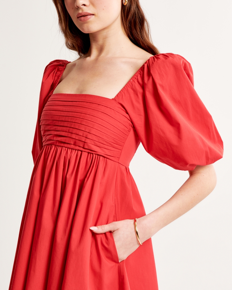 Emerson Poplin Puff Sleeve Mini Dress