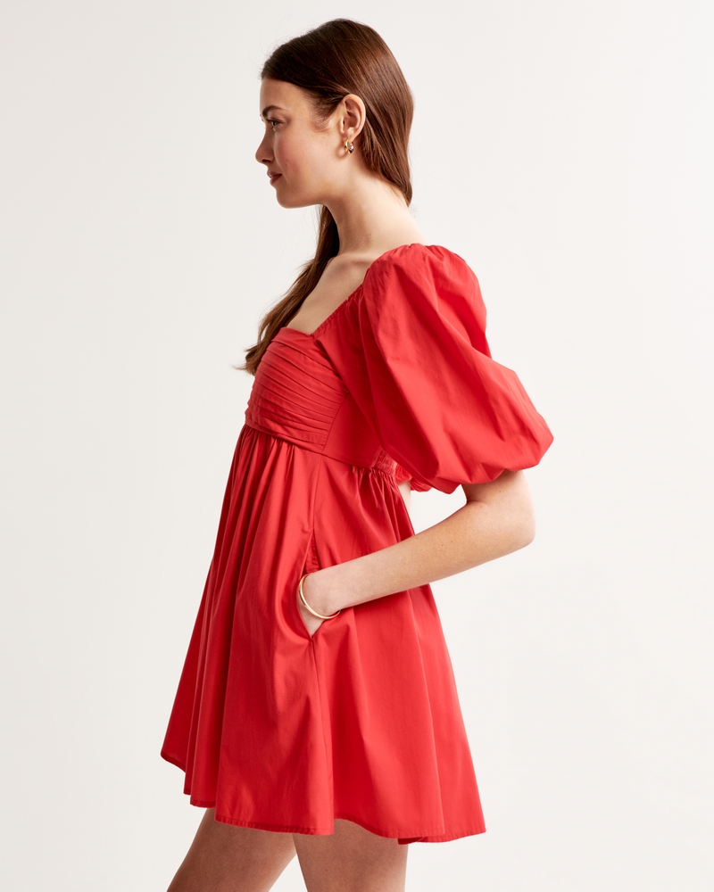Emerson Poplin Puff Sleeve Mini Dress