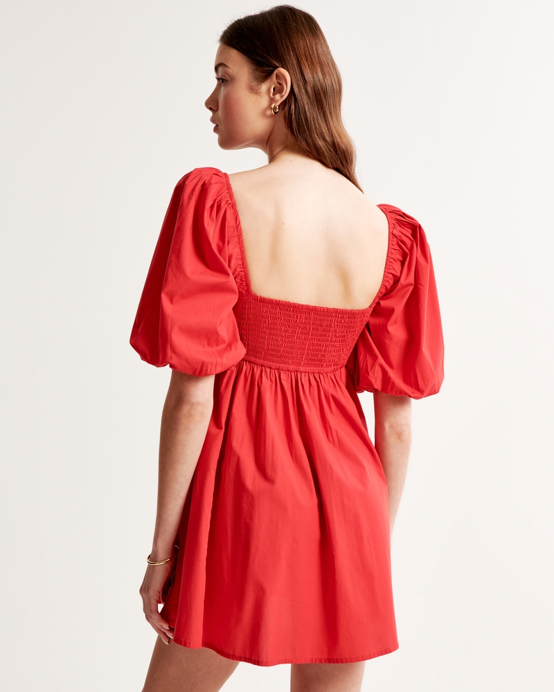 Emerson Poplin Puff Sleeve Mini Dress