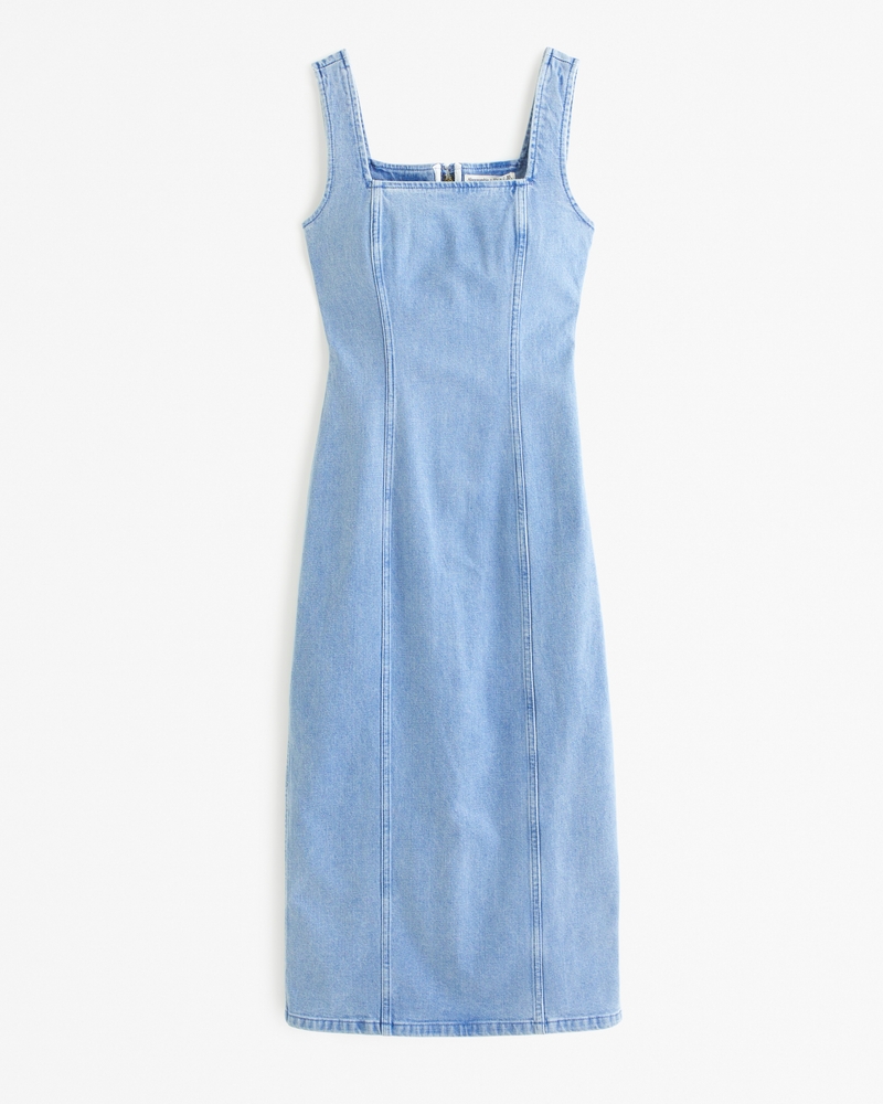 Abercrombie button up midi dress online