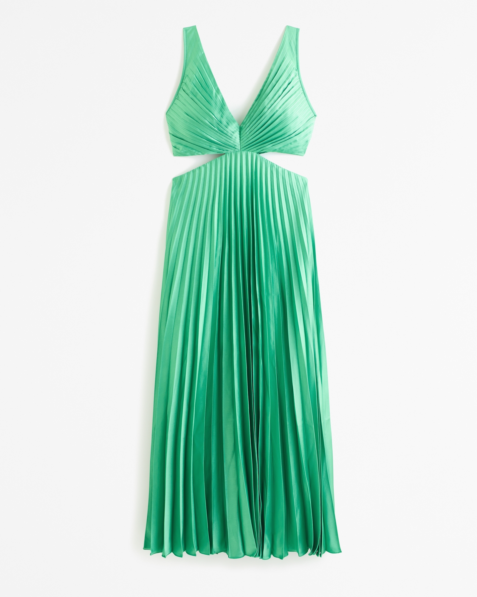 The A&F Giselle Pleated Cutout Maxi Dress
