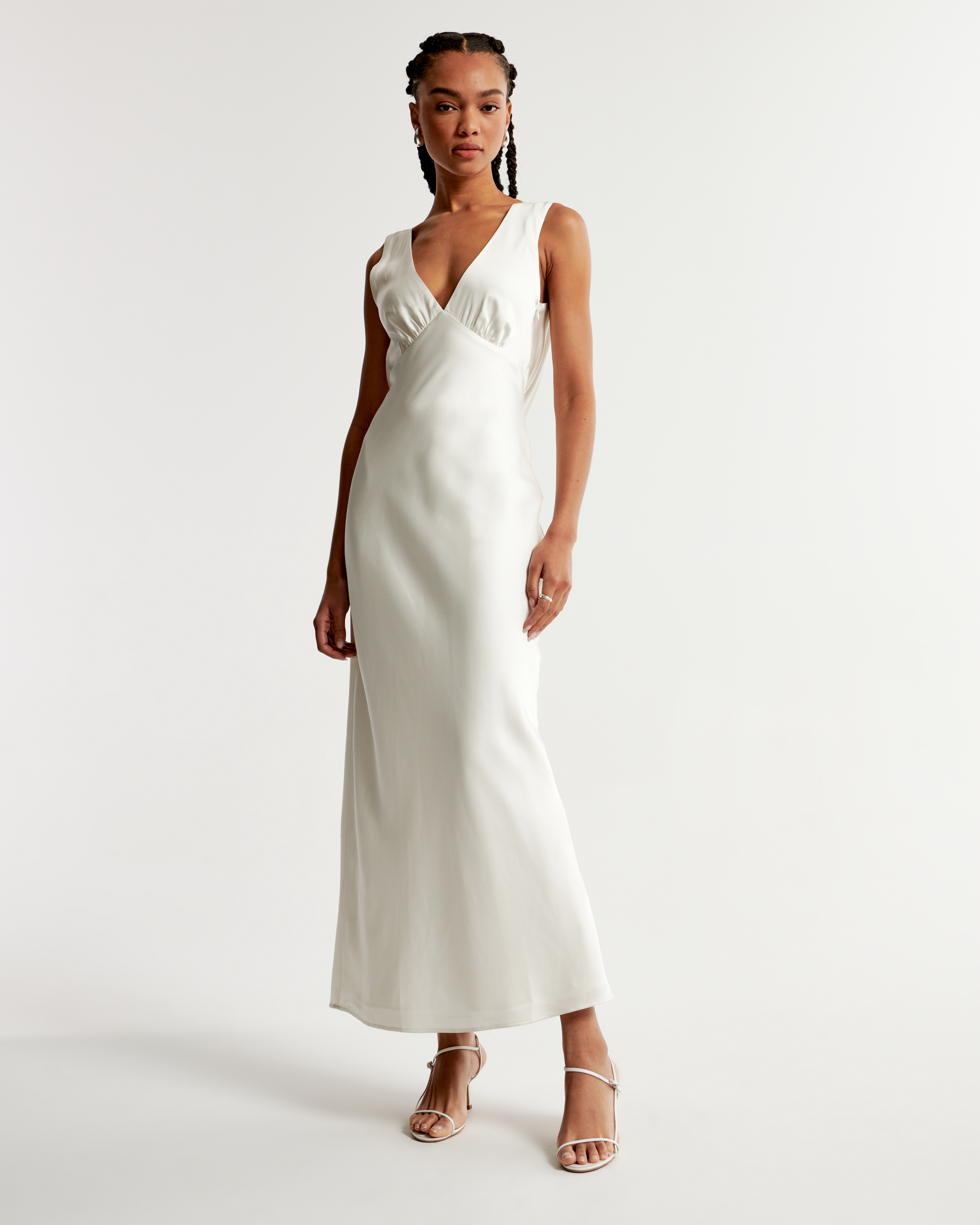 Women s Plunge Cowl Back Maxi Dress Women s Clearance Abercrombie