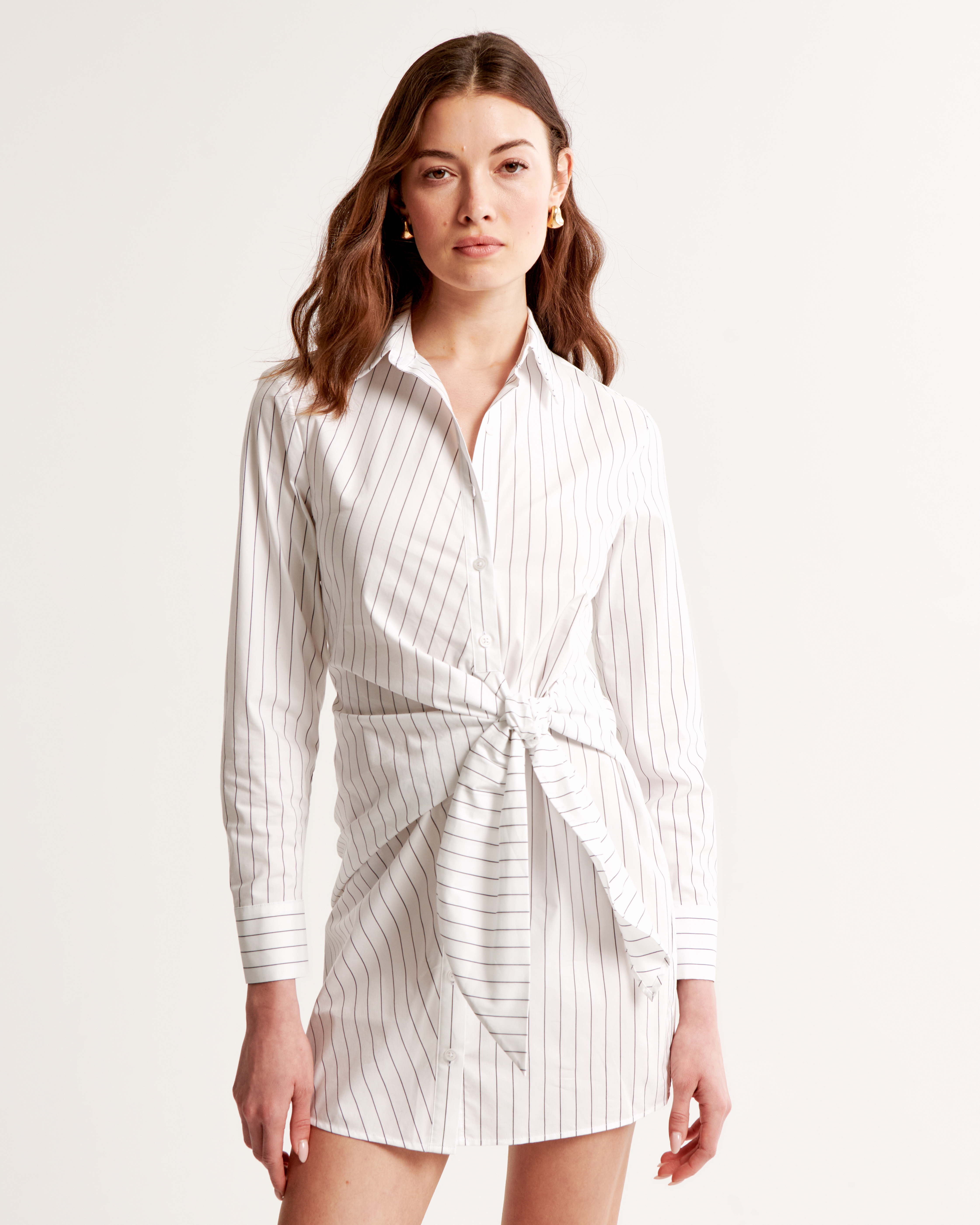 Women's Long-Sleeve Wrap Shirt Dress | Women's Dresses & Jumpsuits |  Abercrombie.com