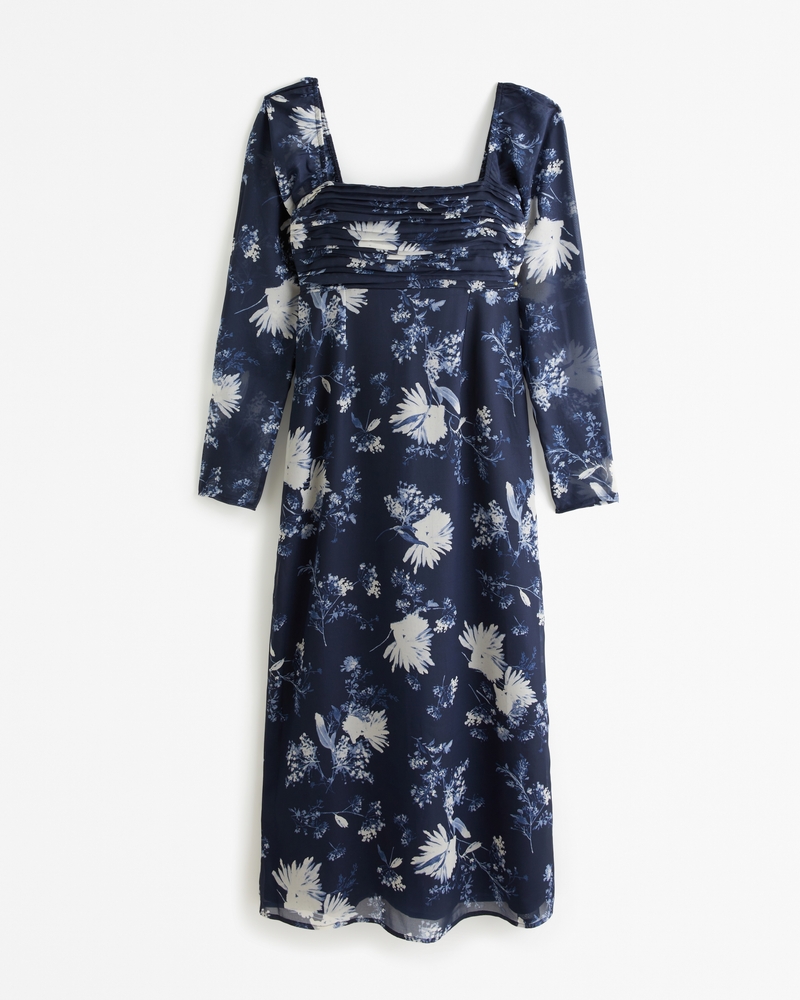 The A F Emerson Chiffon Long Sleeve Midi Dress