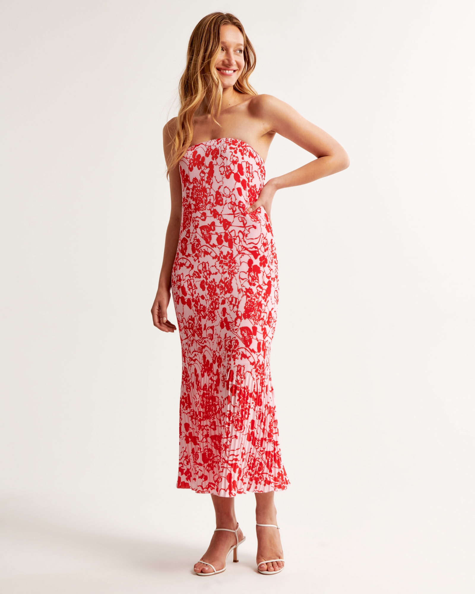 Abercrombie & Fitch The A&F Giselle Pleat Release Maxi Dress | MainPlace  Mall