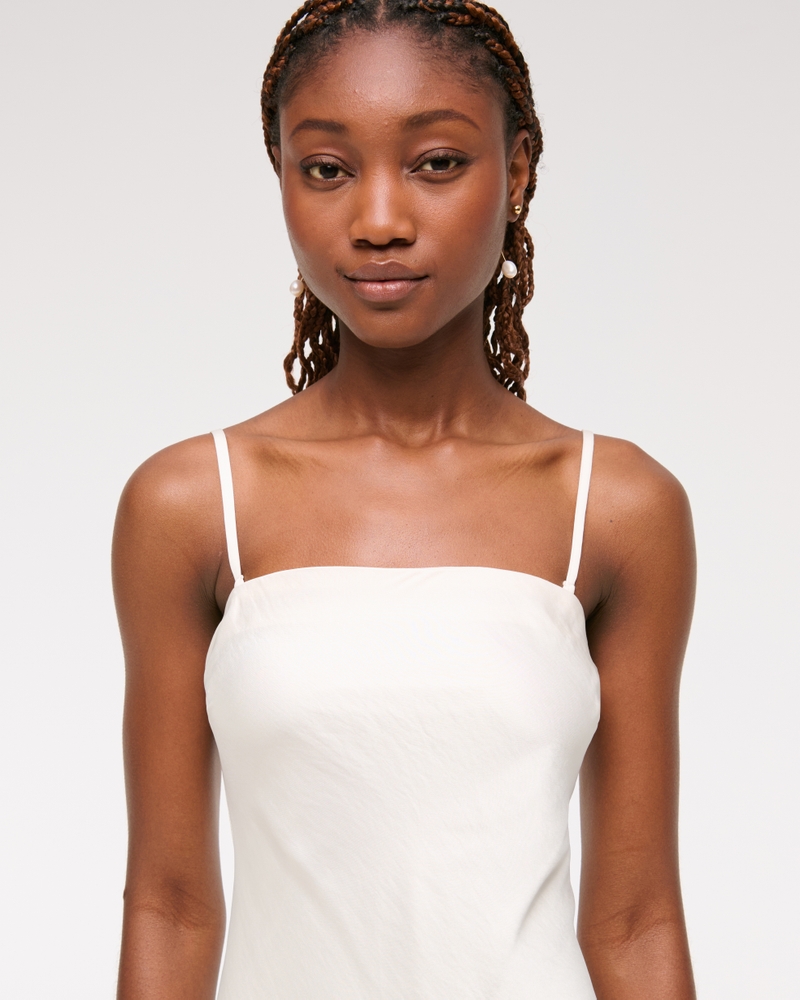 Strapless Scarf Maxi Dress