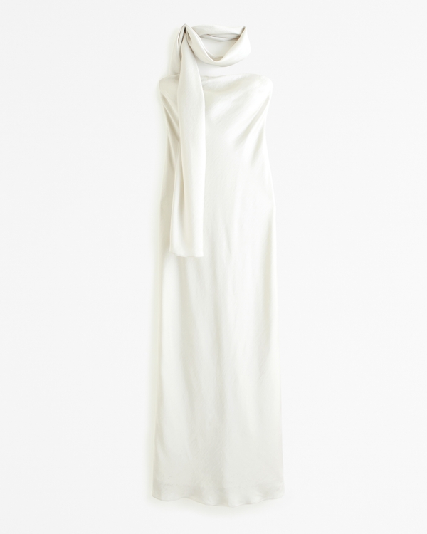 Women's The A&F Julia Slip Strapless Scarf Maxi Dress | Women's Clearance |  Abercrombie.com