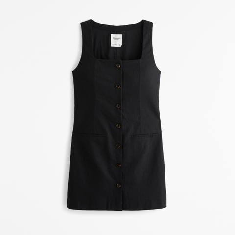 Женские платья Abercrombie & Fitch The A&F Mara Squareneck Linen-Blend Vest Mini Dress
