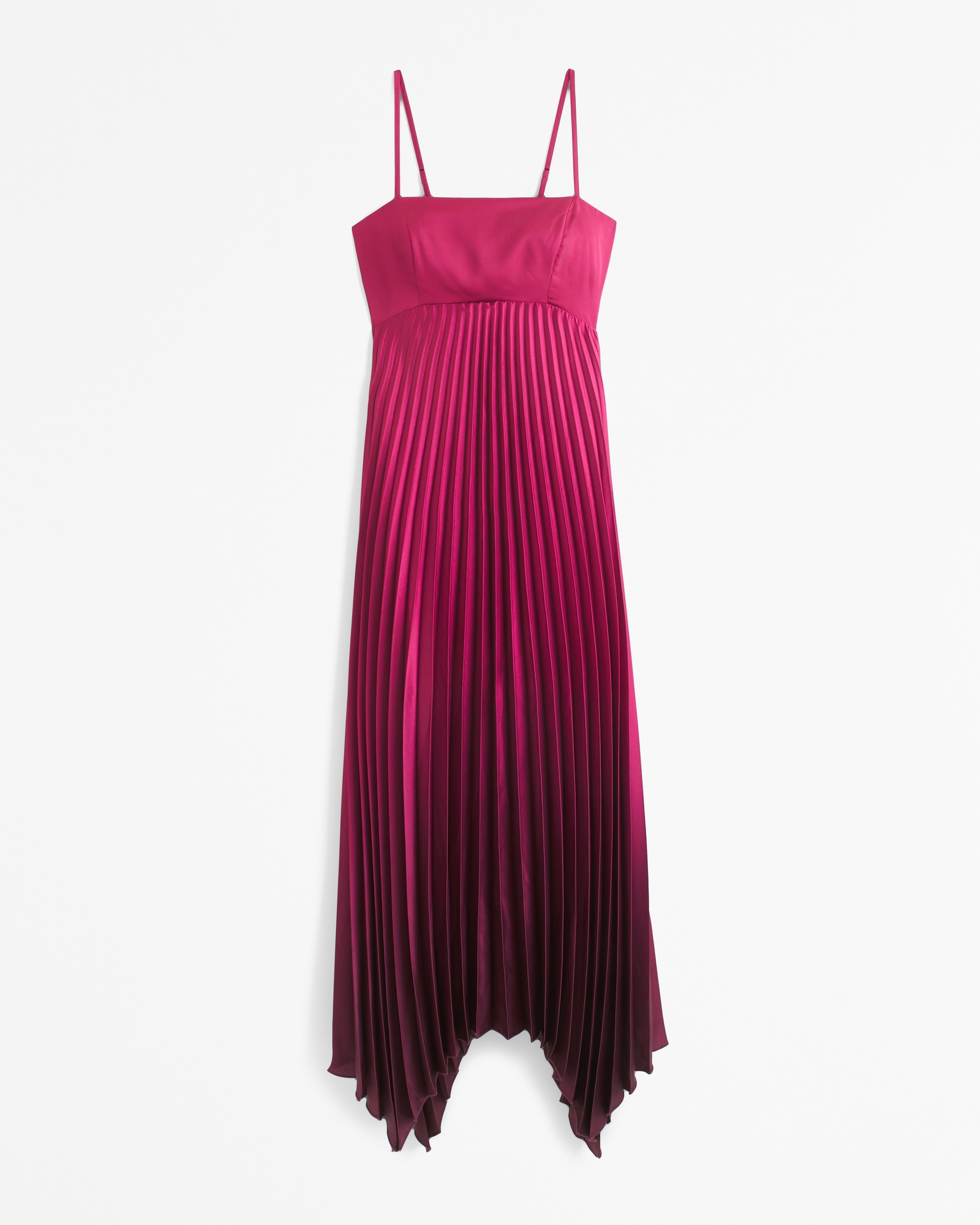 The A&F Giselle Clasp-Back Pleated Midi Dress