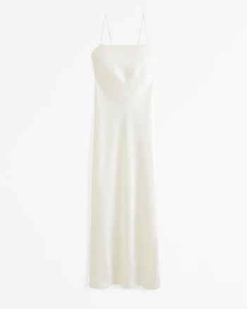 The A&F Julia Slip Cowl Back-Bow Maxi Dress