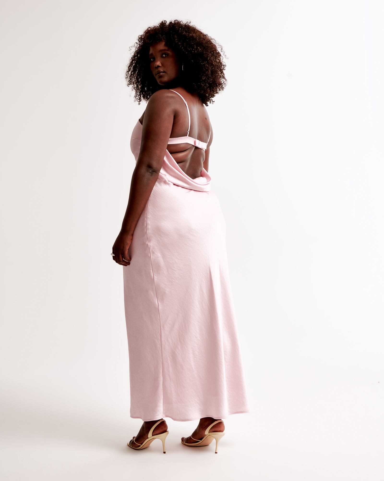 The A&F Julia Slip Cowl Back-Bow Maxi Dress