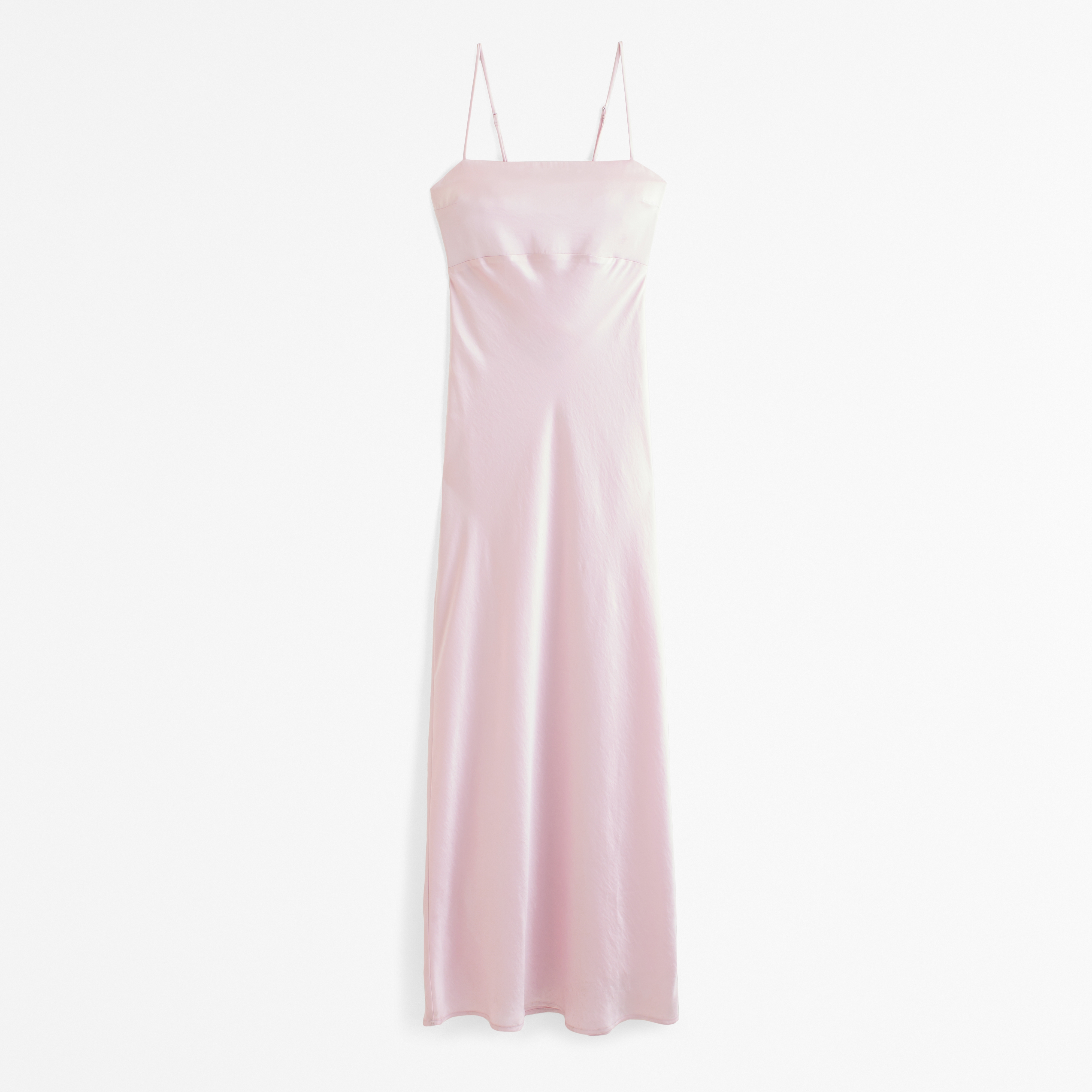 Abercrombie & Fitch The A&f Julia Slip Cowl Back-bow Maxi Dress In Pink