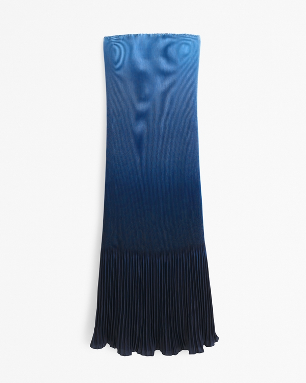 The A&F Giselle Pleat Release Midi Dress, French Blue view 1