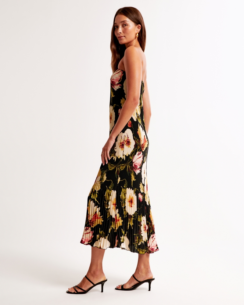 The A&F Giselle Pleat Release Midi Dress