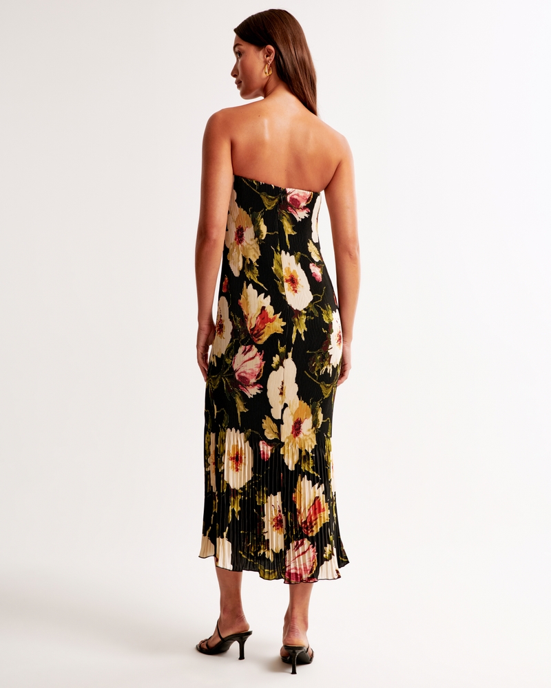 The A&F Giselle Pleat Release Midi Dress