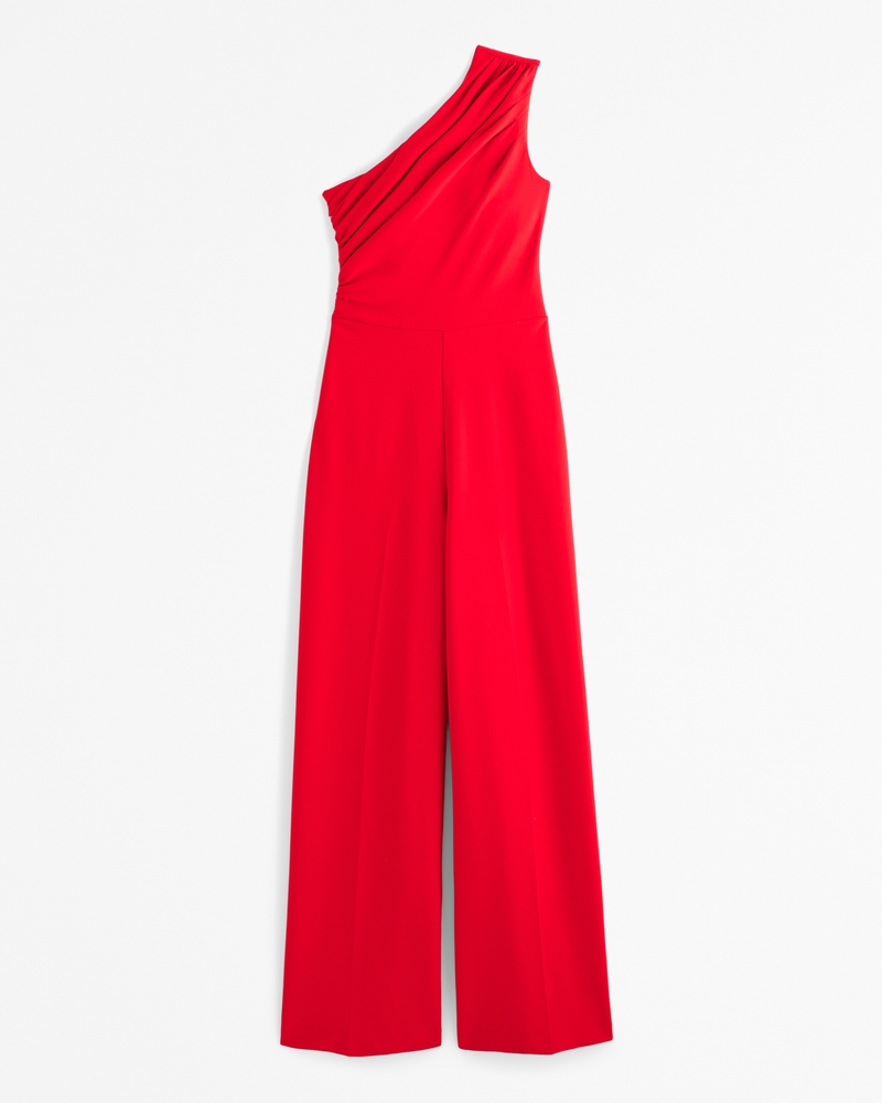 Crepe one shoulder jumpsuit on sale