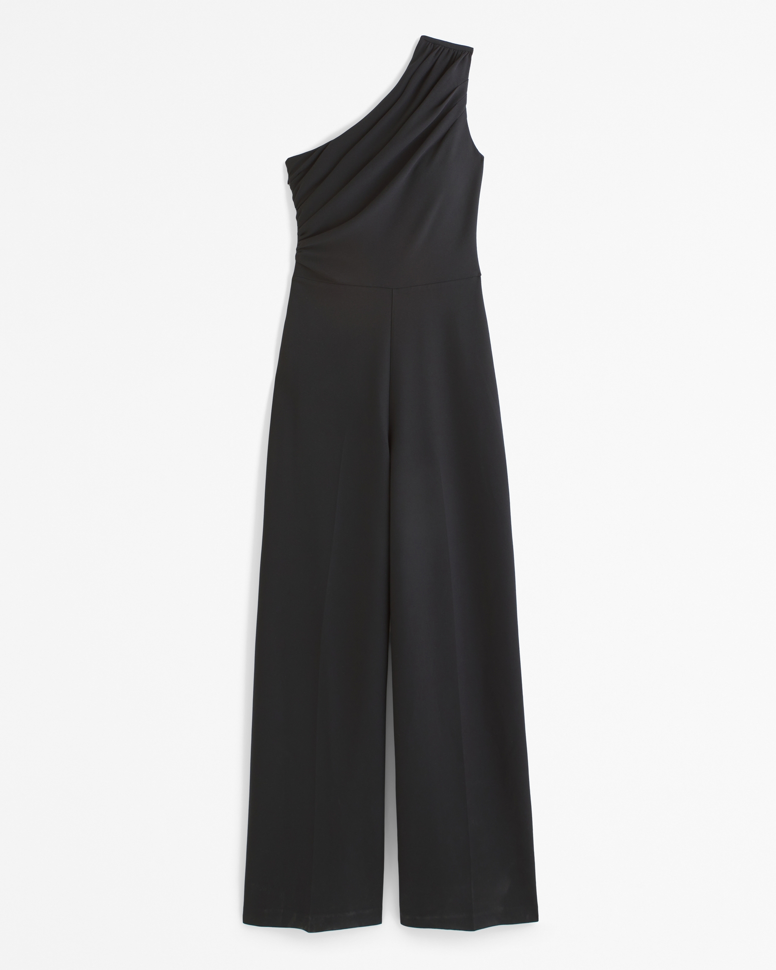 One-Shoulder Crepe Jumpsuit