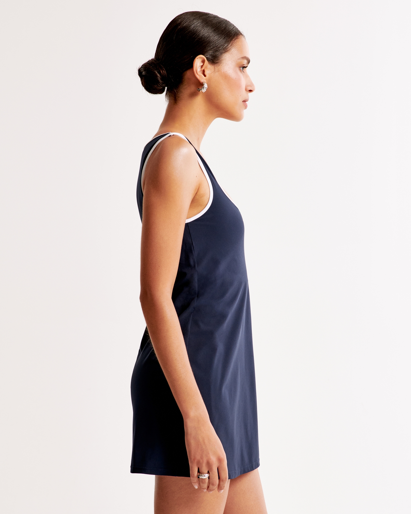 Squareneck Traveler Mini Dress