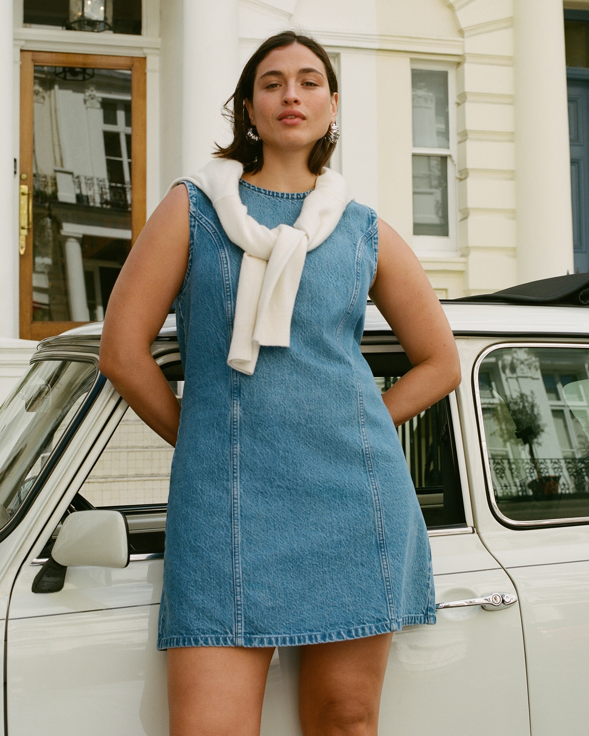 Denim Shift Mini Dress