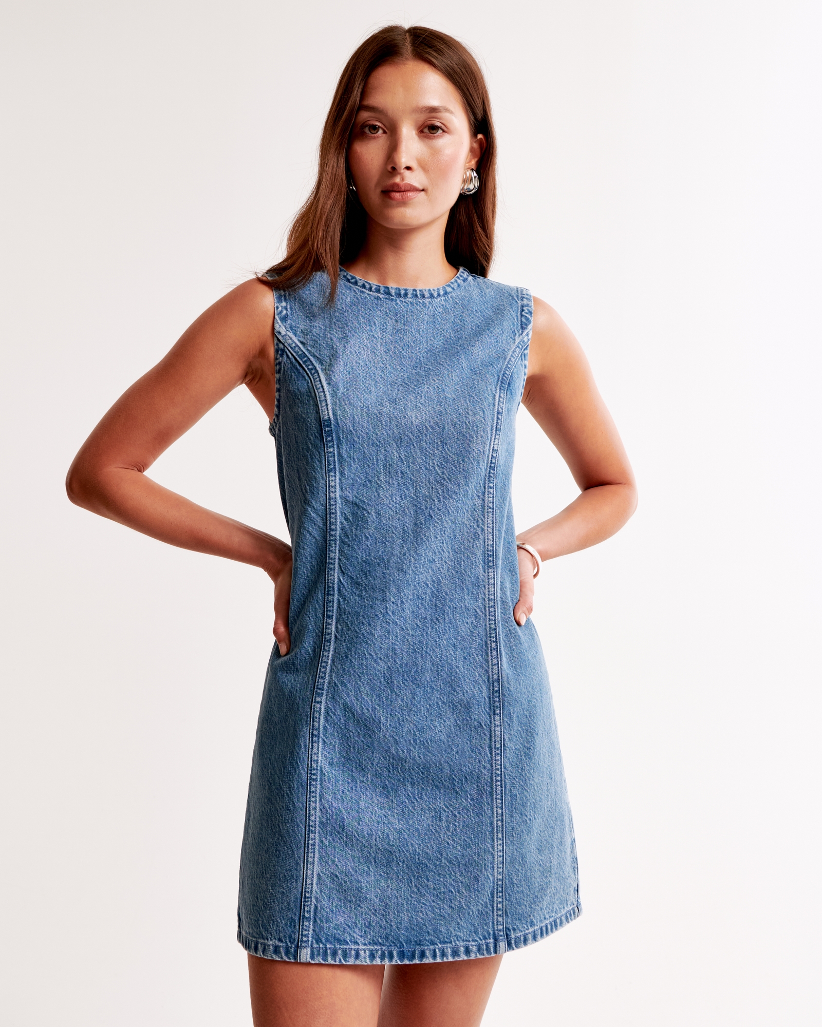 Denim Shift Mini Dress