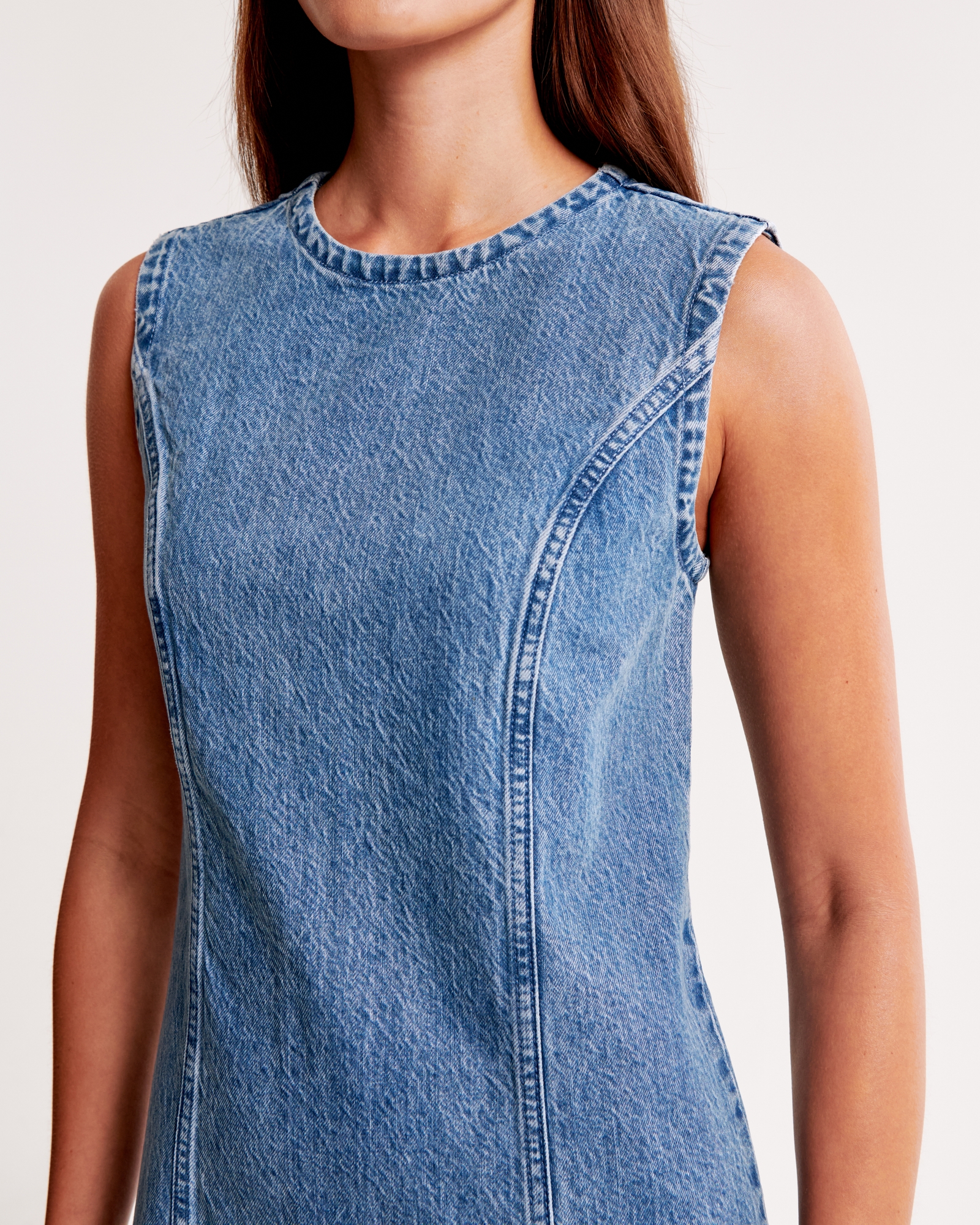 Denim Shift Mini Dress
