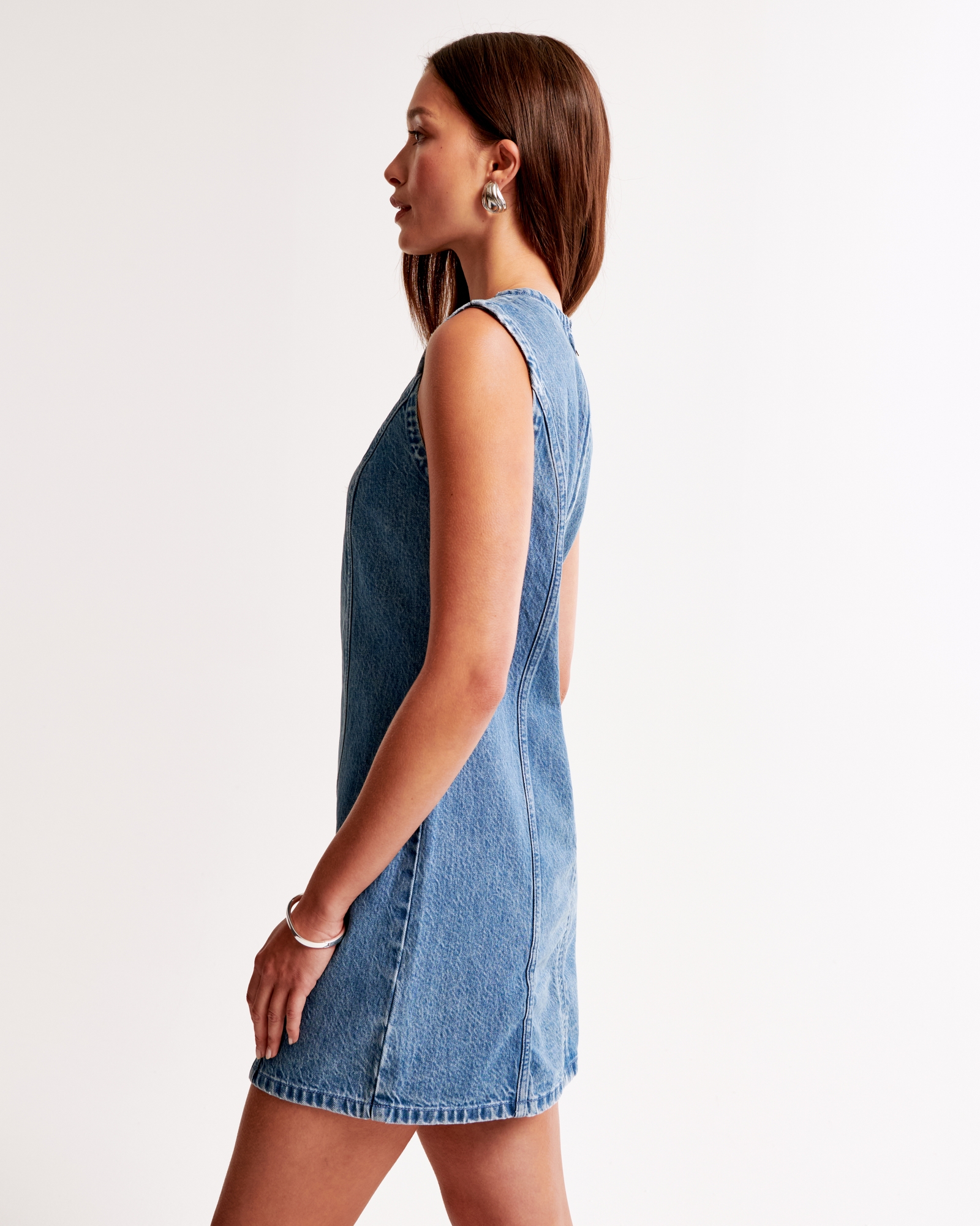 Denim Shift Mini Dress