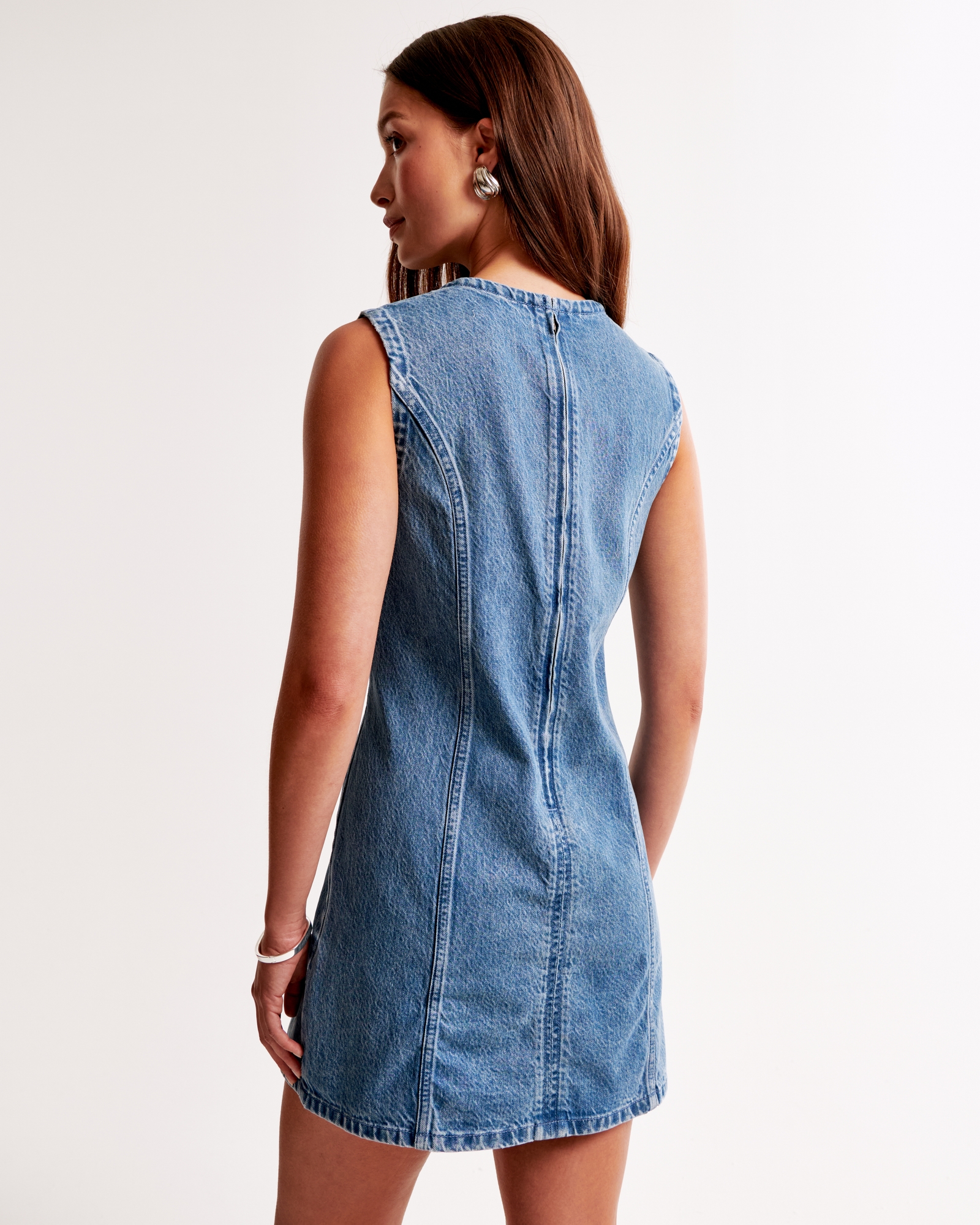 Denim Shift Mini Dress
