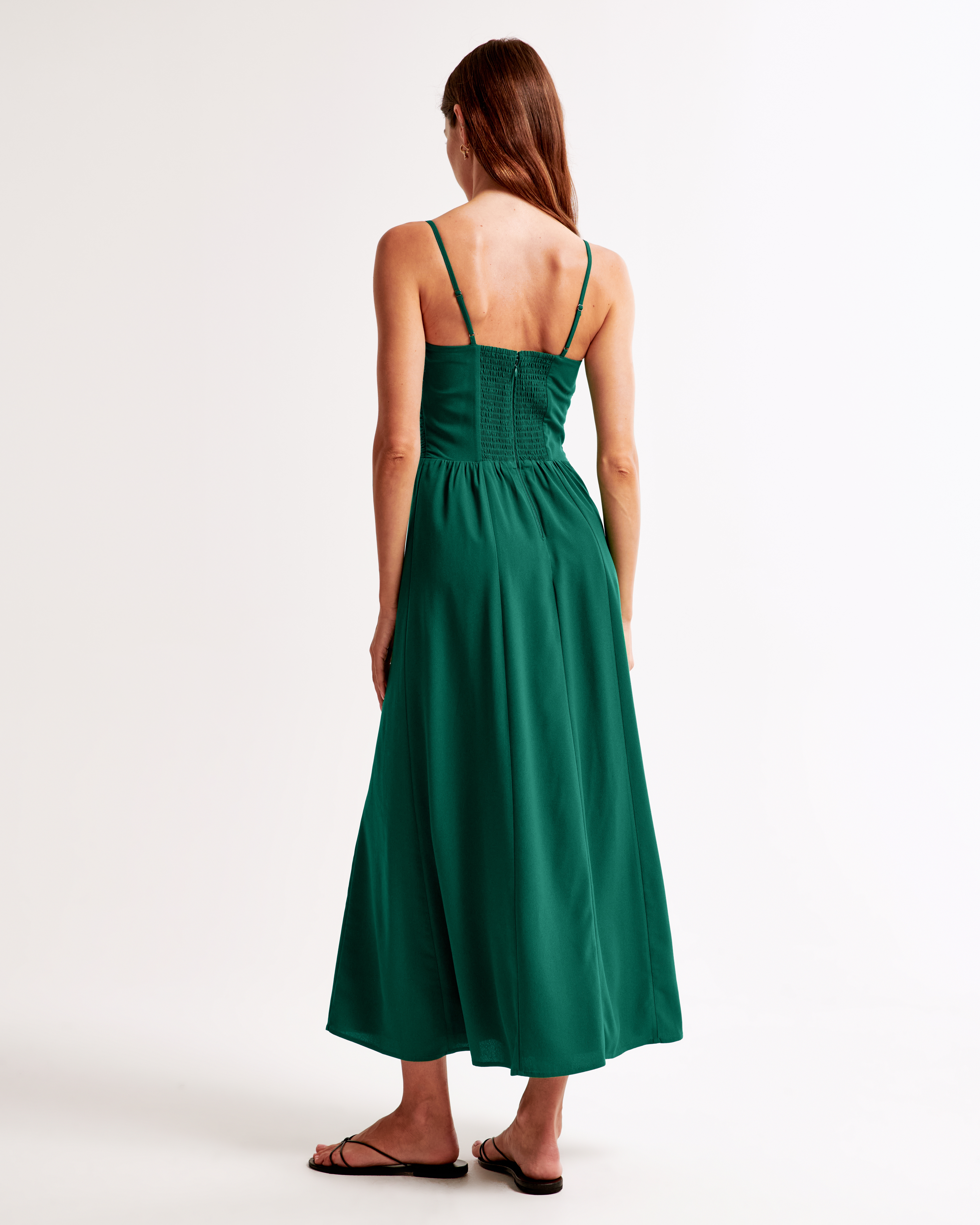 Crepe midi dress best sale