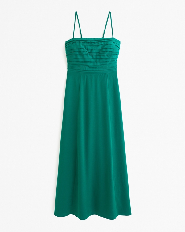 Emerson Crepe Midi Dress, Green Floral