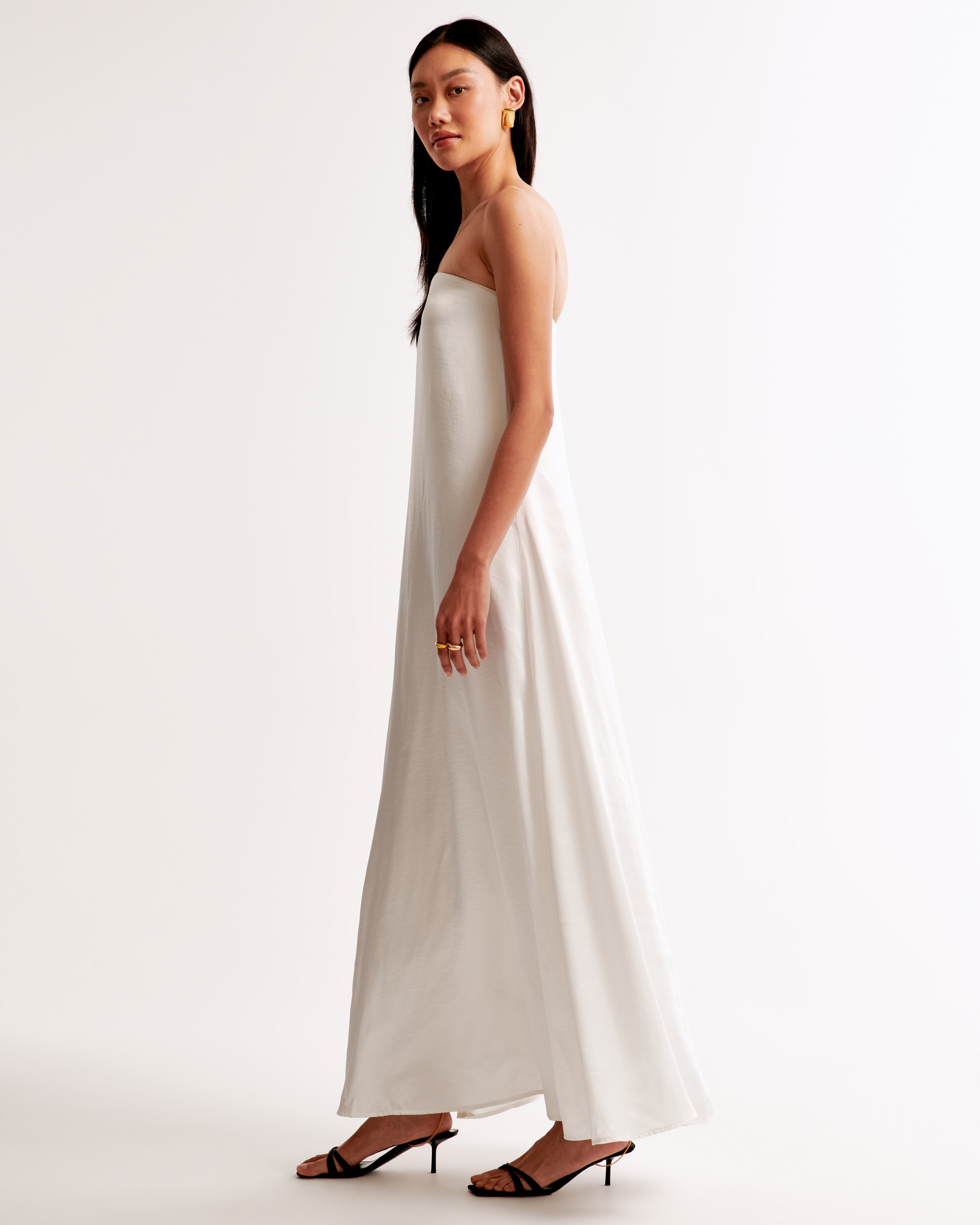 Женские платья Abercrombie & Fitch Strapless Trapeze Maxi Dress — фото 3