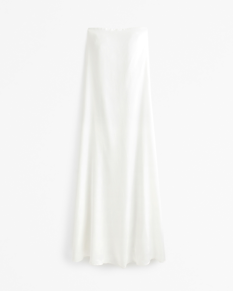 Strapless Trapeze Maxi Dress