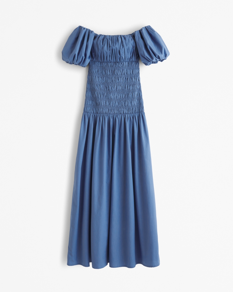 Flattering Smocked Waist Off-Shoulder Dress Flattering Smocked Waist Off-Shoulder Dress