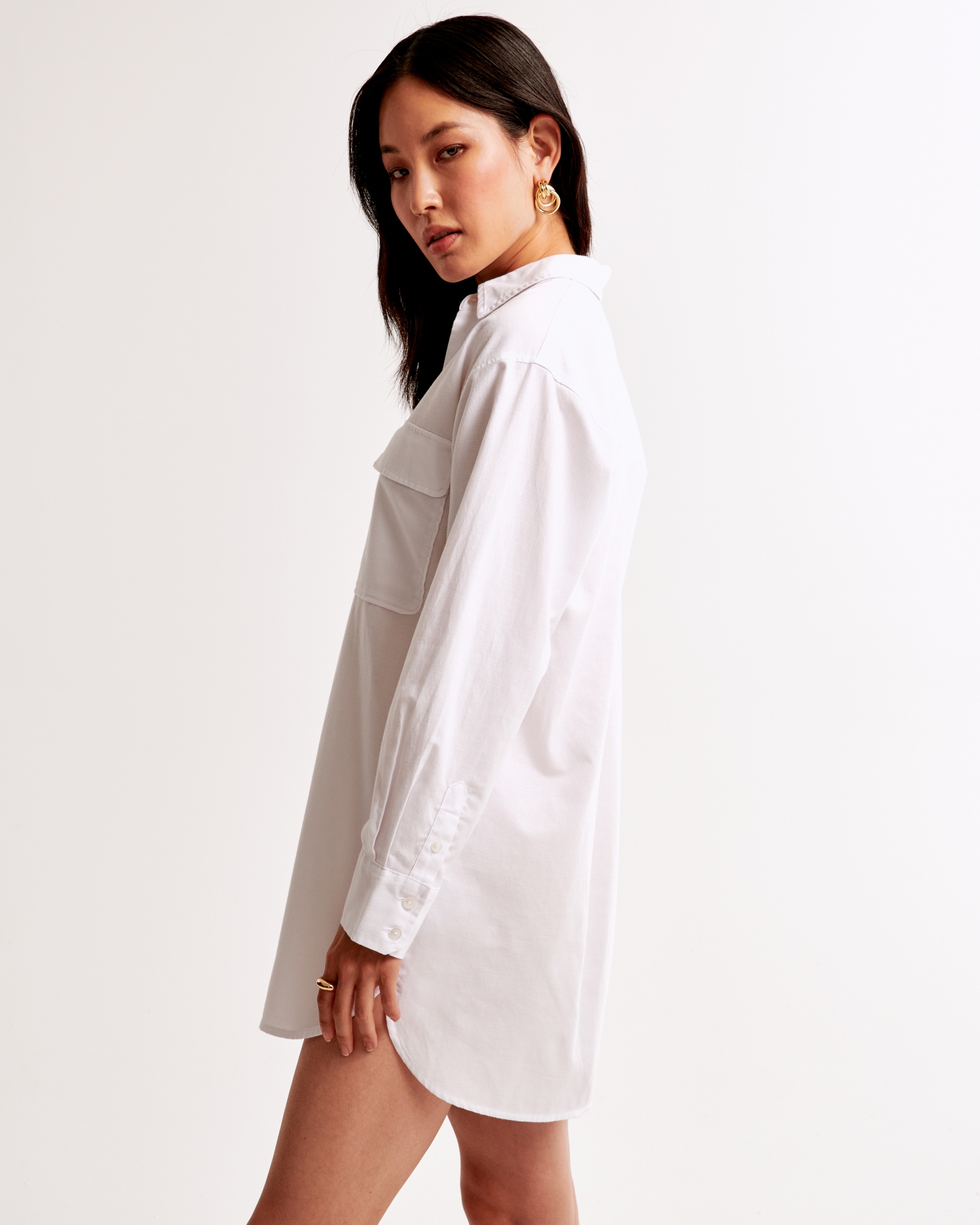 Oxford Mini Shirt Dress