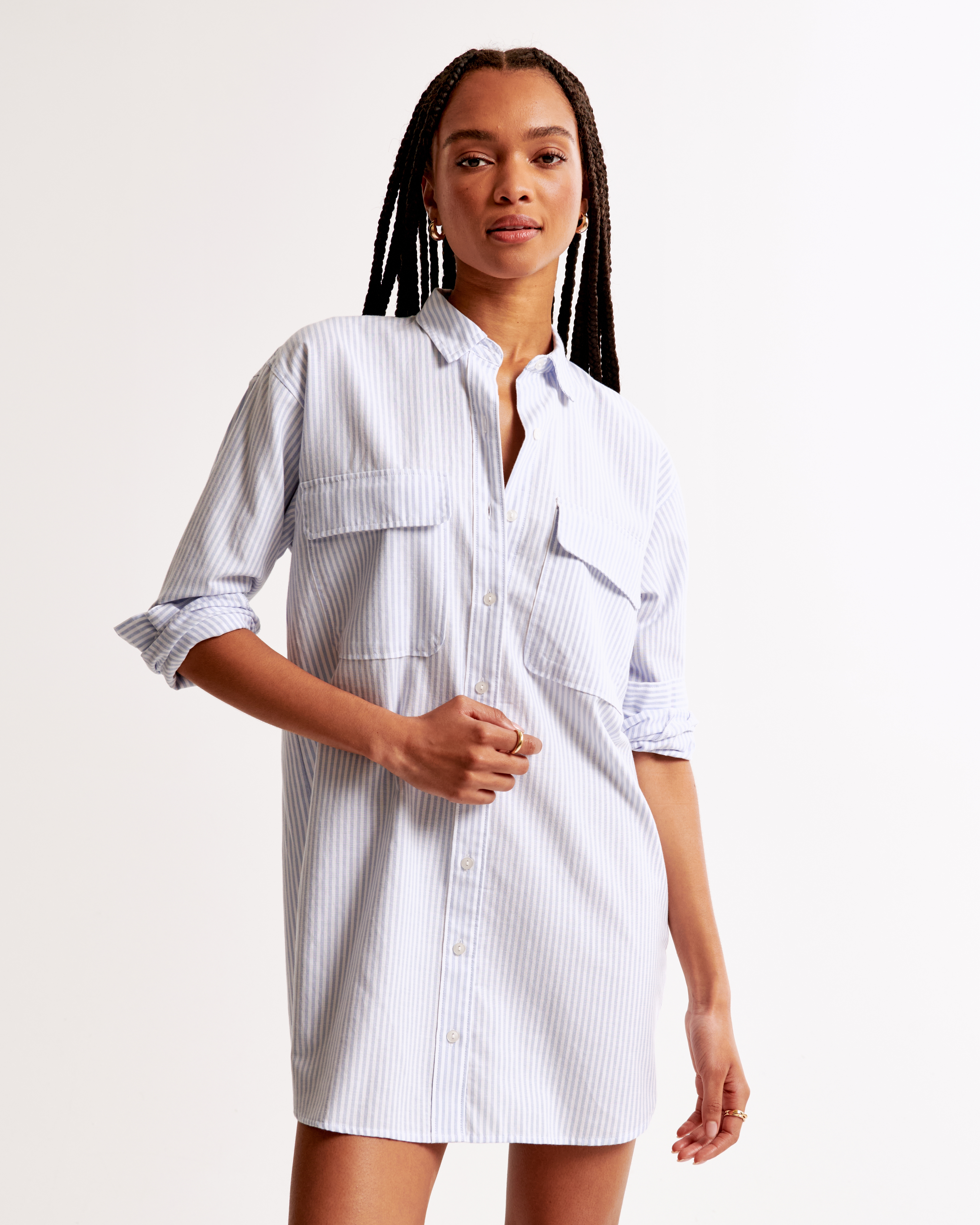 Oxford Mini Shirt Dress