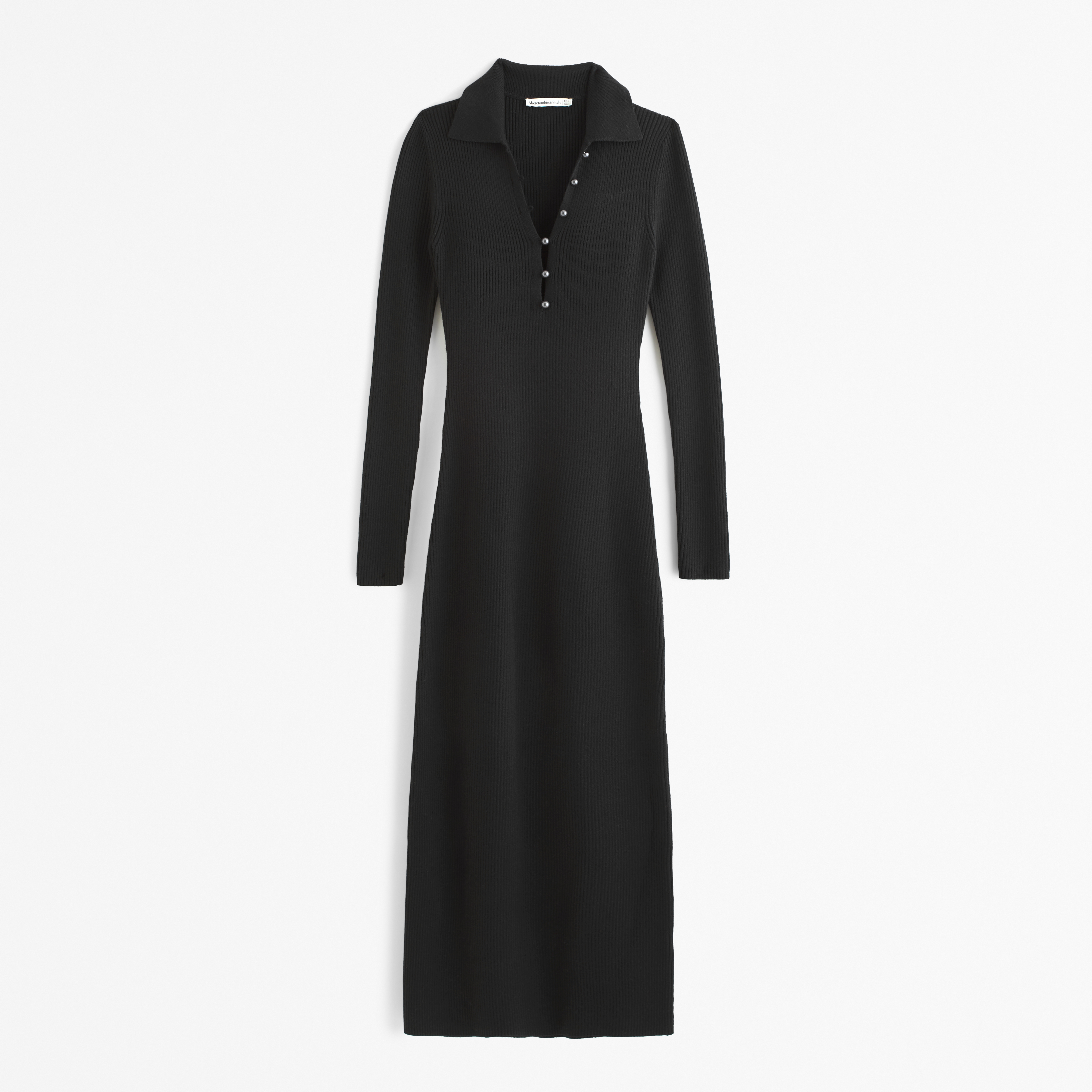 Women s Long Sleeve Collared Midi Sweater Dress Women s Dresses Jumpsuits Abercrombie