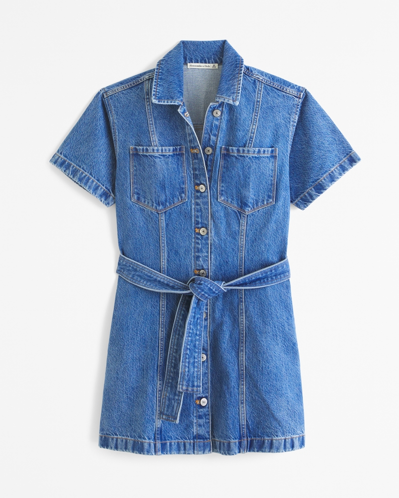 Madewell denim structured shirtdress clearance
