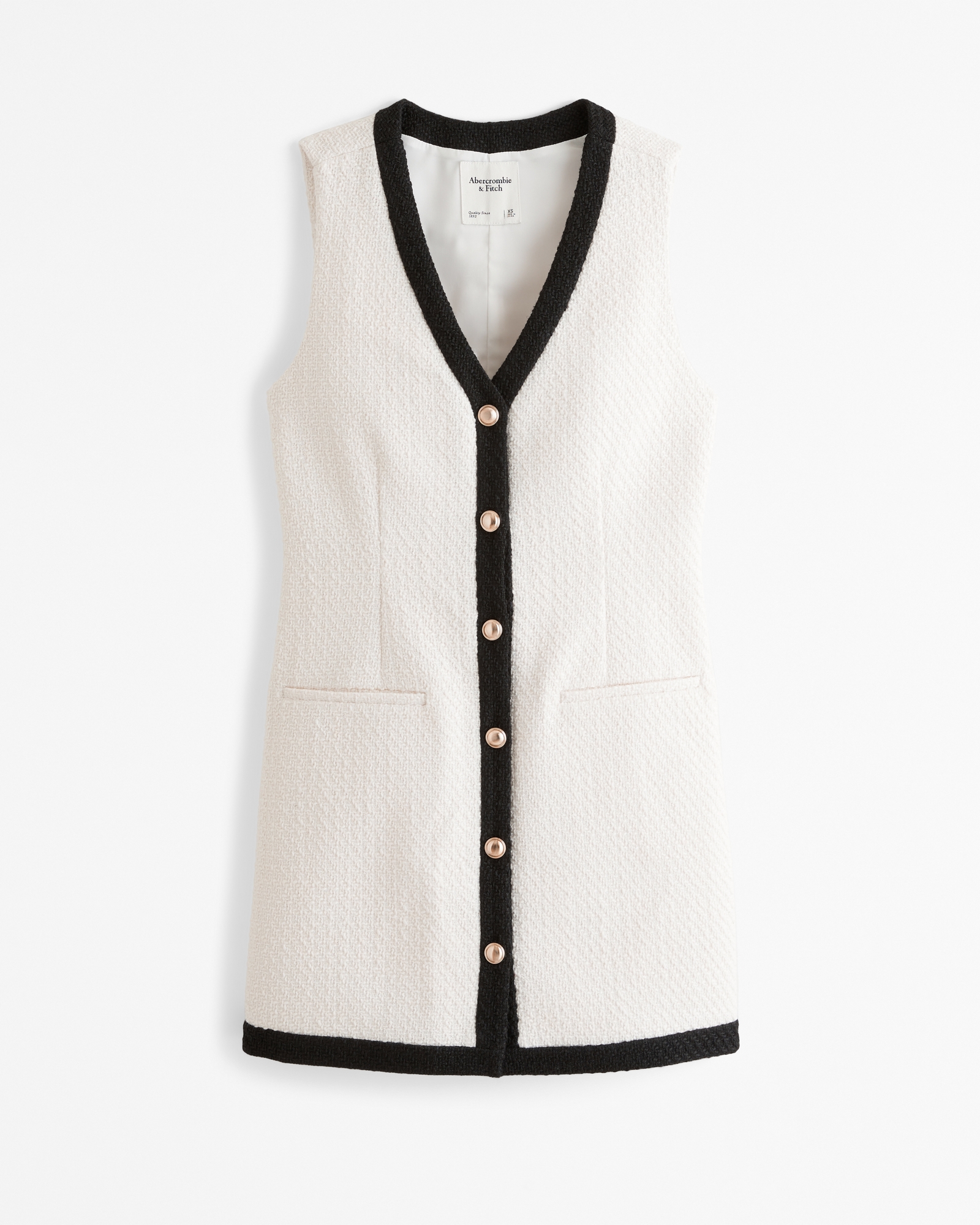 The A&F Mara Tweed Vest Mini Dress