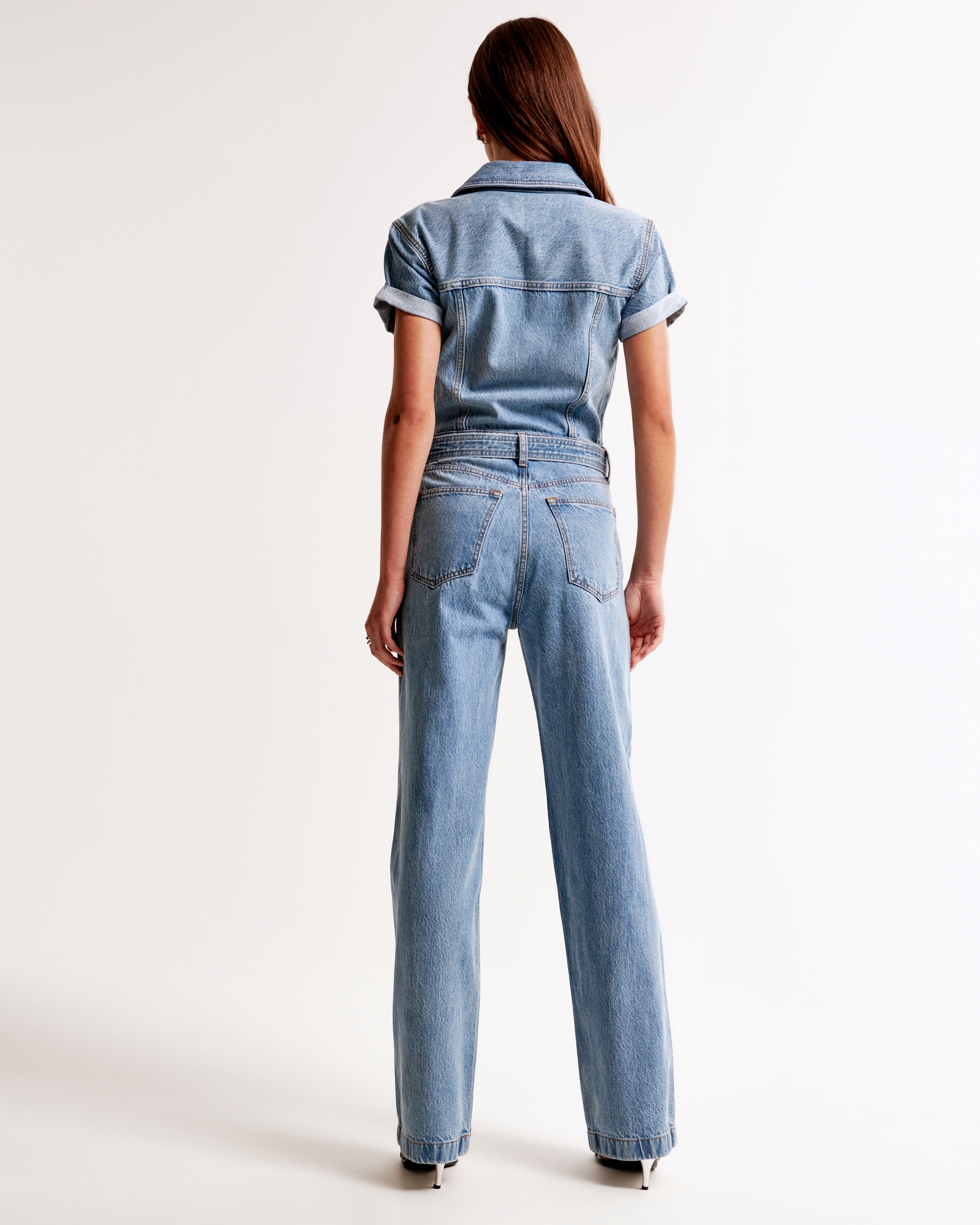 90s Relaxed Denim Jumpsuit