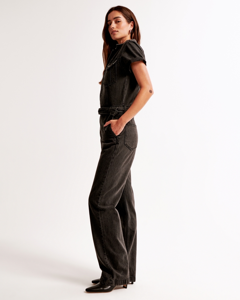 90s Relaxed Denim Jumpsuit