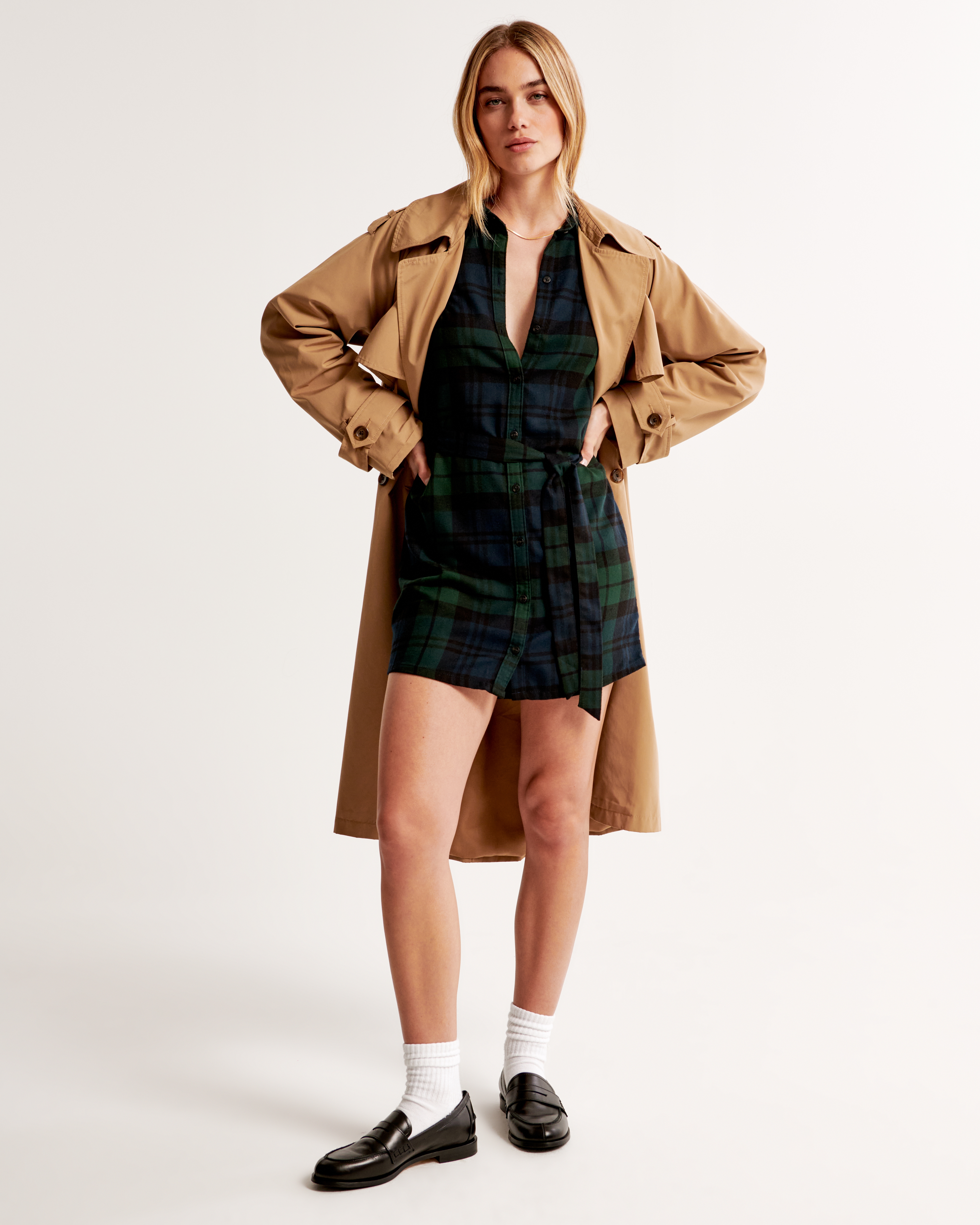 Flannel Shirt Dress