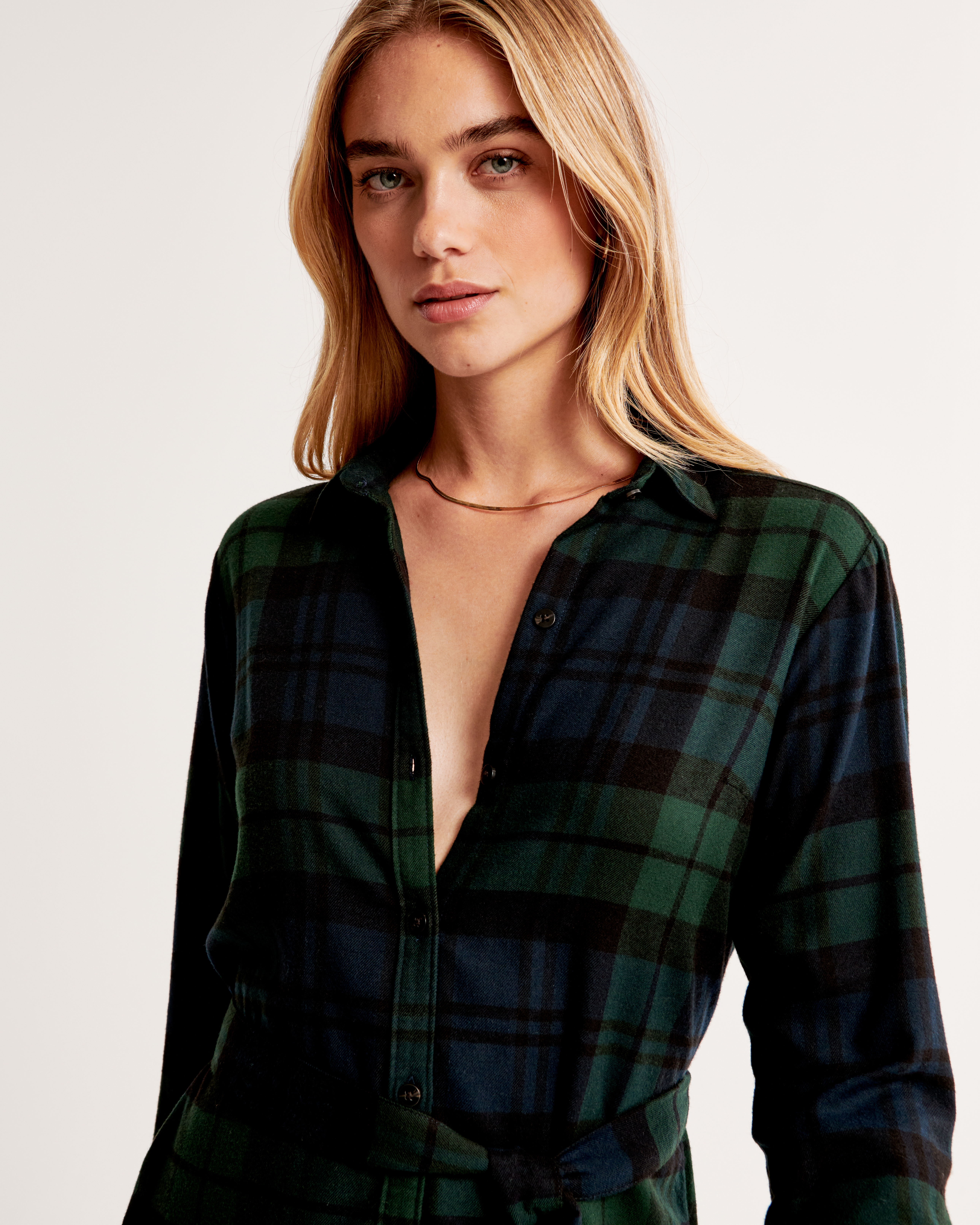 Women's Flannel Shirt Dress | Women's Clearance