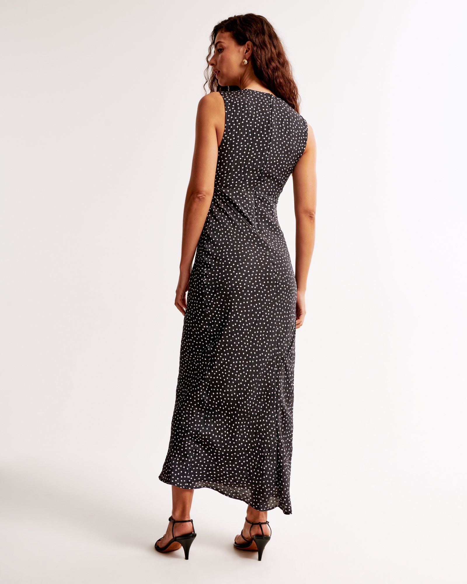 V-Neck Column Maxi Dress